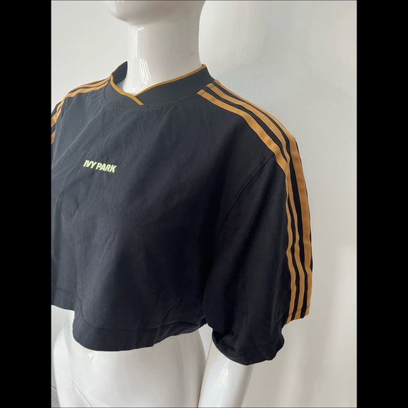 ADIDAS IVY PARK 3-Stripes Crop Tee - Picture 8 of 9